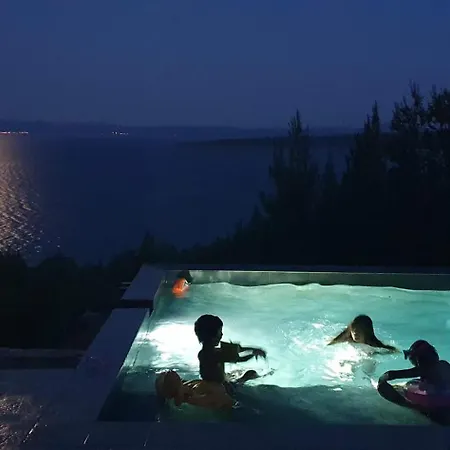 Sea View Eco House With Pool, 250m To - Falcon View Hvar Ferienhaus *