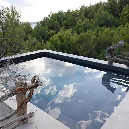 Ferienhaus Sea View Eco House With Pool, 250m To - Falcon View Hvar Zavala